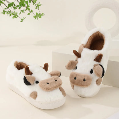 Eve & Leo™ Soft-Stitched Cow Slippers