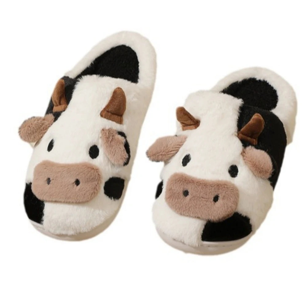 Eve & Leo™ Soft-Stitched Cow Slippers