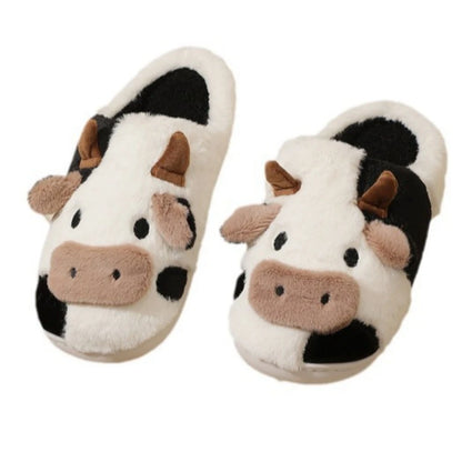 Eve & Leo™ Soft-Stitched Cow Slippers